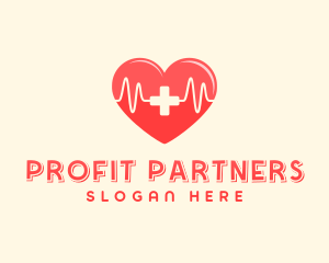 Medical Heart Heartbeat Pulse logo design