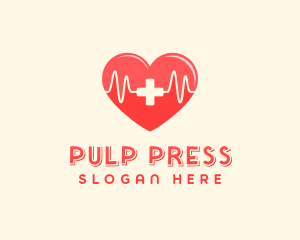 Medical Heart Heartbeat Pulse logo design