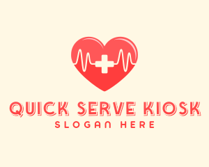 Medical Heart Heartbeat Pulse logo design