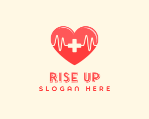 Medical Heart Heartbeat Pulse logo design