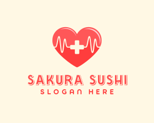 Medical Heart Heartbeat Pulse logo design