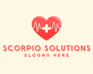 Medical Heart Heartbeat Pulse logo design