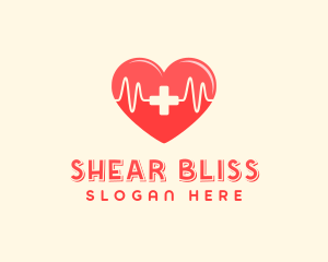 Medical Heart Heartbeat Pulse logo design