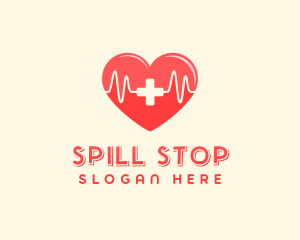 Medical Heart Heartbeat Pulse logo design