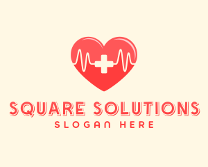 Medical Heart Heartbeat Pulse logo design