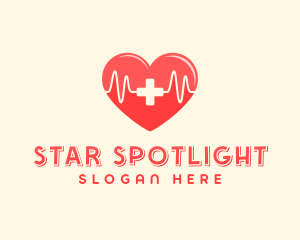 Medical Heart Heartbeat Pulse logo design