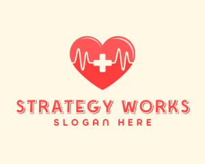 Medical Heart Heartbeat Pulse logo design