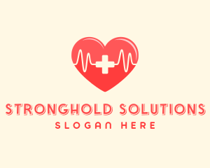 Medical Heart Heartbeat Pulse logo design