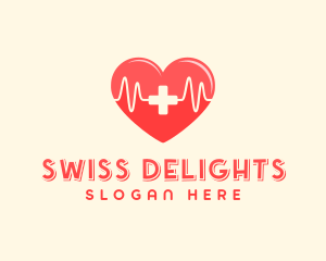 Medical Heart Heartbeat Pulse logo design