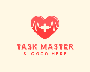 Medical Heart Heartbeat Pulse logo design