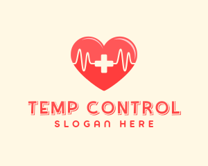 Medical Heart Heartbeat Pulse logo design