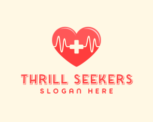 Medical Heart Heartbeat Pulse logo design