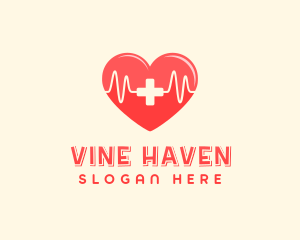 Medical Heart Heartbeat Pulse logo design