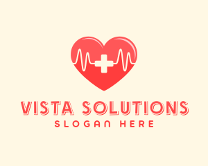 Medical Heart Heartbeat Pulse logo design