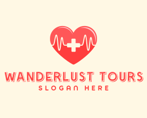 Medical Heart Heartbeat Pulse logo design