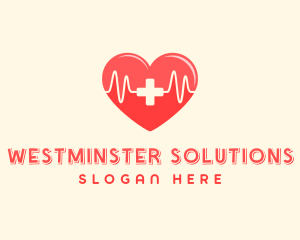 Medical Heart Heartbeat Pulse logo design