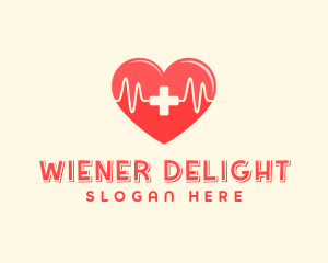 Medical Heart Heartbeat Pulse logo design