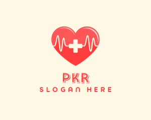 Medical Heart Heartbeat Pulse logo design