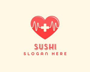 Medical Heart Heartbeat Pulse logo design