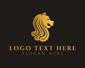 Expensive Gold Merlion  logo design