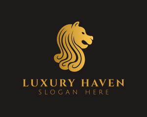 Expensive - Expensive Gold Merlion logo design