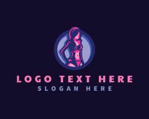 Model - Fashion Bikini Lingerie logo design