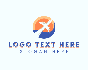 Travel - Plane Travel Getaway logo design