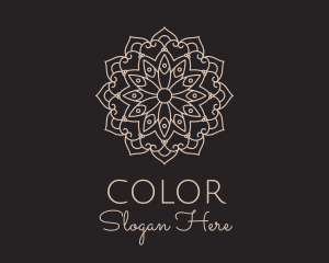 Yoga - Luxury Flower Mandala logo design