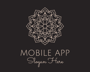 Yoga - Luxury Flower Mandala logo design