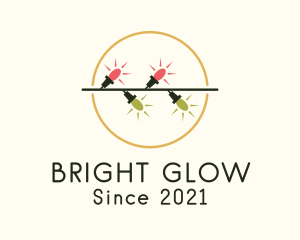 Light - Christmas Holiday Lights logo design