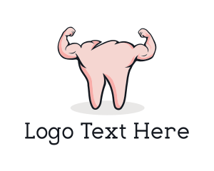 Protein Shake - Tooth Muscle Dentistry logo design