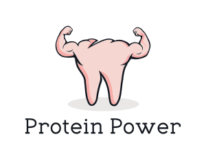 Protein - Tooth Muscle Dentistry logo design