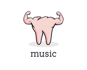 Dental - Tooth Muscle Dentistry logo design