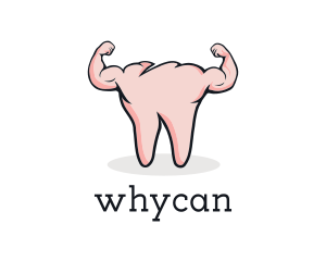 Muscle - Tooth Muscle Dentistry logo design