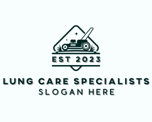 Landscaping Lawn Mower logo design