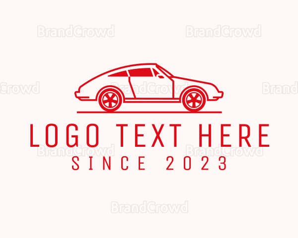 Modern Sports Car Logo