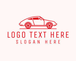 Modern Sports Car Logo