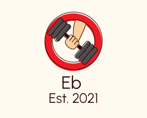 Bodybuilding - Dumbbell Gym Equipment logo design