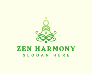 Zen Meditation Plant logo design