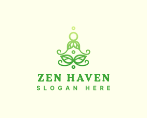 Zen Meditation Plant logo design