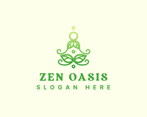 Zen Meditation Plant logo design