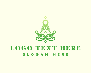 Eco - Zen Meditation Plant logo design