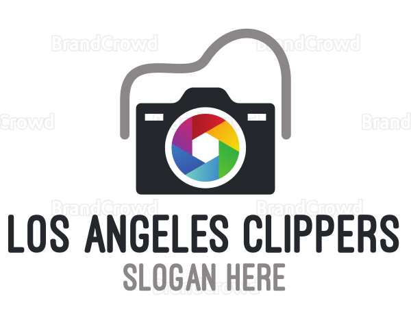 Colorful Shutter Lens Logo