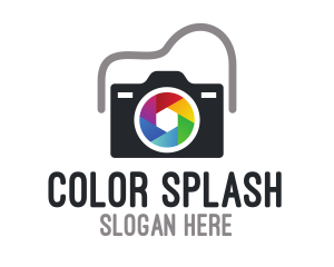 Colorful Shutter Lens logo design