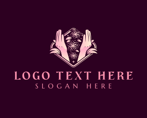 Hands - Flower Hand Wellness logo design