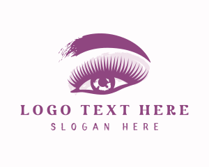 Makeup - Feminine Eye Makeup logo design