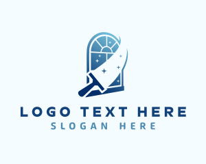 Gradient - Squeegee Window Cleaning logo design