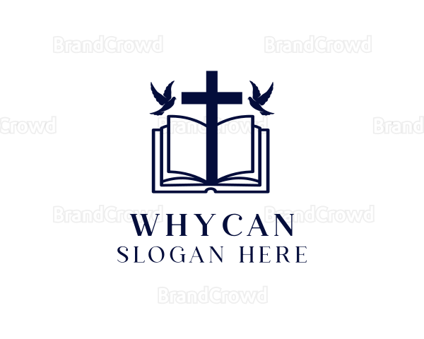 Holy Bible Cross Logo