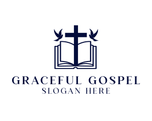 Gospel - Holy Bible Cross logo design