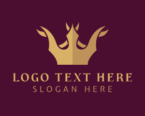 Pageant - Golden Crown Fashion logo design